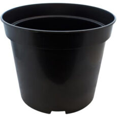 Round Black Plastic Pot
